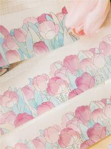 MR.PAPER 1roll Flower Pattern Random Washi Tape - Multicolor - View 3