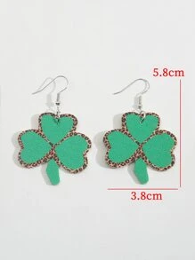 Clover Drop Earrings - Multicolor - View 3