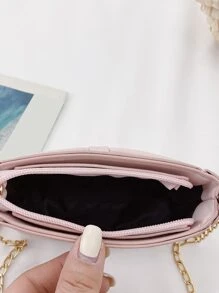 Girls Bow Decor Square Bag - Pink - View 4