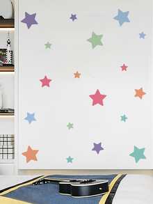 1pc Star Pattern Wall Sticker - Multicolor - View 7