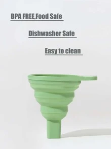 1入組可折疊漏斗 - 綠色 - 查看 4