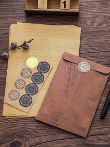 18pcs Plain Envelope - Rust Brown - View 2