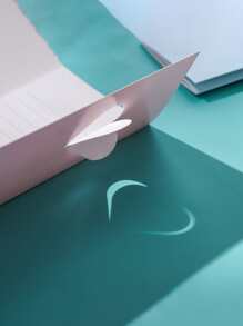 4 piezas Tarjeta de felicitación con corazón & con diseño de ala 3D - Multicolor - Ver 2