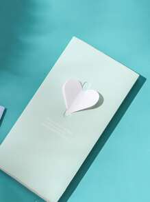 4 piezas Tarjeta de felicitación con corazón & con diseño de ala 3D - Multicolor - Ver 4