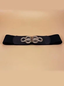 Thắt lưng khóa đối xứng - màu đen - Xem 4
