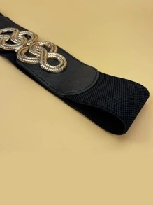 Thắt lưng khóa đối xứng - màu đen - Xem 6