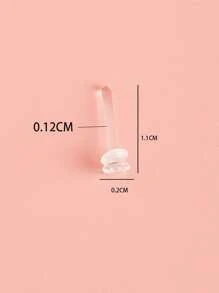 1pc Clear Stud Earring