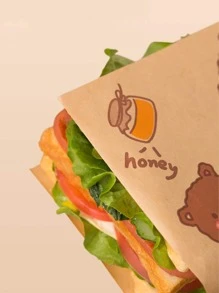 50入組熊和冰淇淋圖案包裝紙 - 彩色 - 查看 5