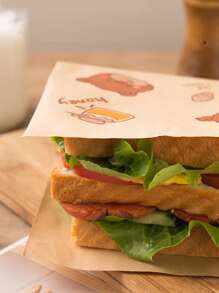 50入組熊和冰淇淋圖案包裝紙 - 彩色 - 查看 7