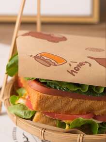 50入組熊和冰淇淋圖案包裝紙 - 彩色 - 查看 8