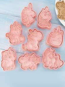 8pcs Animal Design Cookie Stamp - Pink - View 5