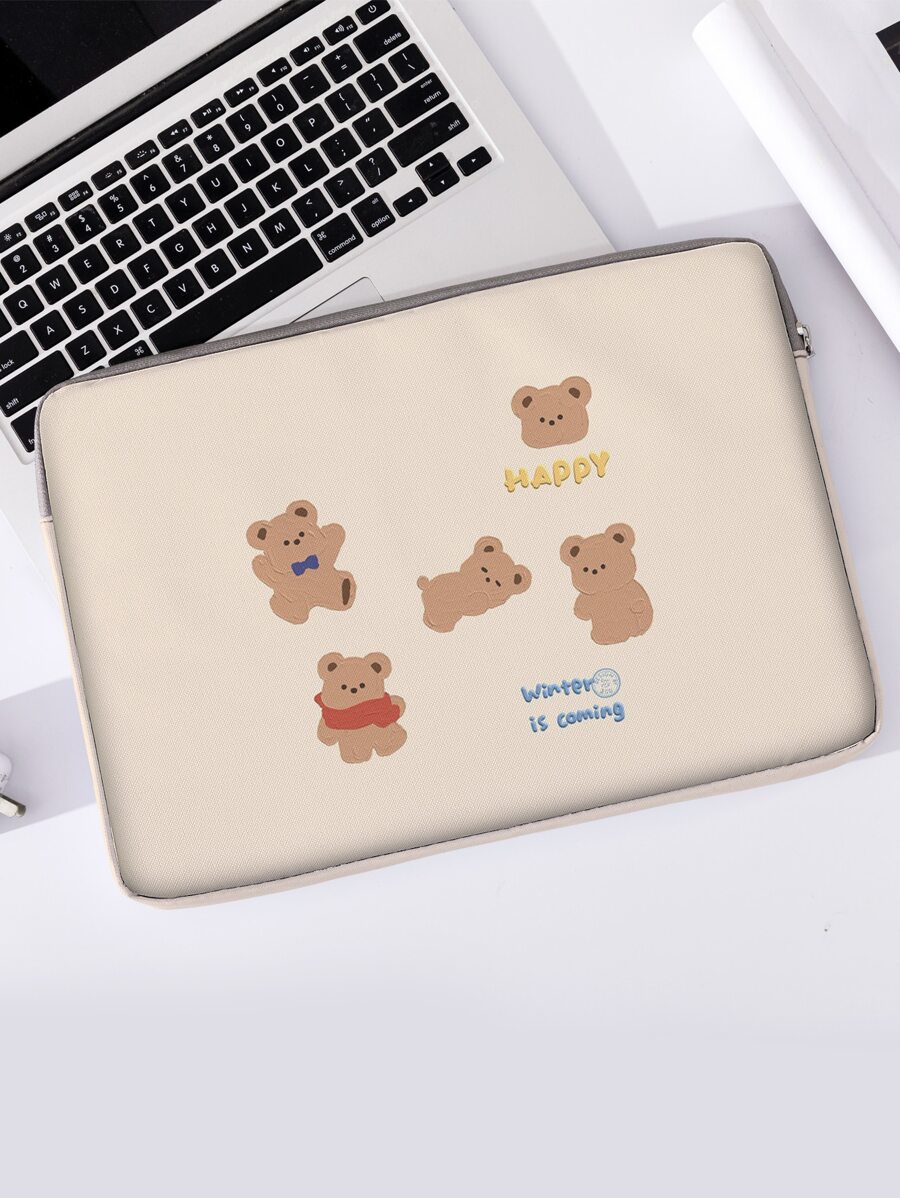 1 x Túi máy tính xách tay đồ họa Bear & Slogan - Nhiều màu - Xem 1
