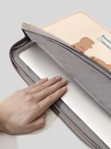1 x Túi máy tính xách tay đồ họa Bear & Slogan - Nhiều màu - Xem 2