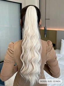 長款小波浪馬尾合成纖維接髮 - 彩色 - 查看 2