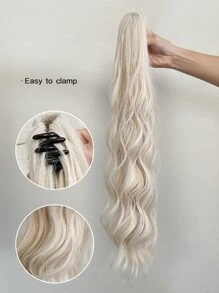 長款小波浪馬尾合成纖維接髮 - 彩色 - 查看 5