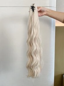 長款小波浪馬尾合成纖維接髮 - 彩色 - 查看 6