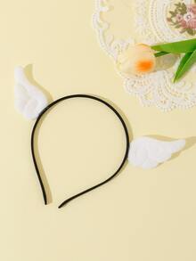 1pc Unisex Wing Decor Cute Costume Headband For Party - Black - View 2