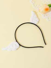 1pc Unisex Wing Decor Cute Costume Headband For Party - Black - View 4