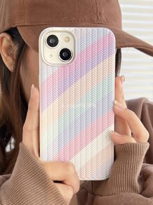 苹果条纹手机壳适用于 iPhone 11、iPhone 13、iPhone 14 Pro Max - 彩色 - 查看 2