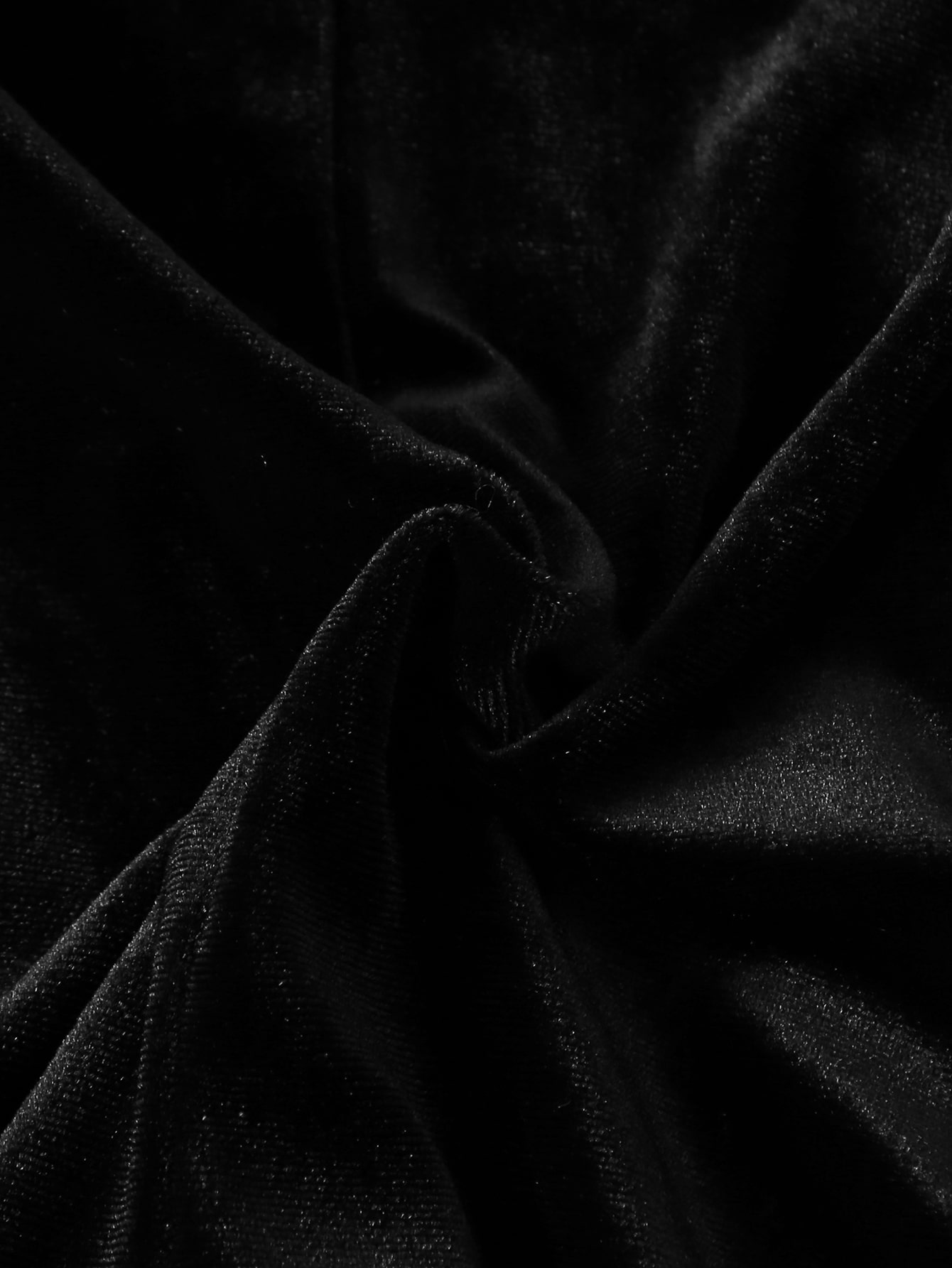 Off Shoulder Lantern Sleeve Sequin Panel Velvet Jumpsuit SHEIN UK