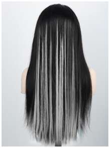 5pcs Clip In Medium Straight Synthetic Hair Extension - White - View 4