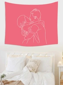 Tapiz con estampado de figura - Multicolor - Ver 3