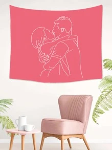 Tapiz con estampado de figura - Multicolor - Ver 4