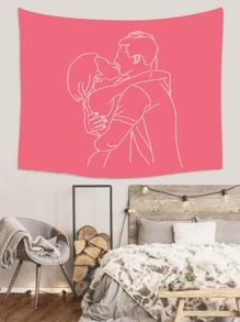 Tapiz con estampado de figura - Multicolor - Ver 5