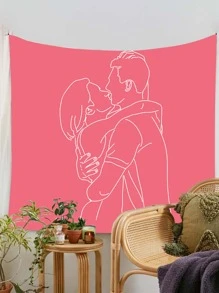 Tapiz con estampado de figura - Multicolor - Ver 6