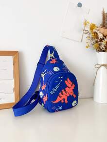 Boys Cartoon Print Sling Bag - Multicolor - View 4