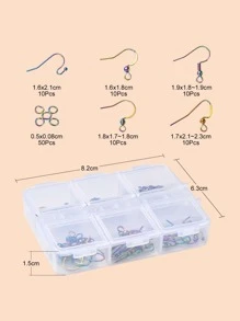 1 caja Gancho DIY Pendientes Accesorio - Multicolor - Ver 5