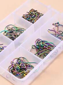 1 caja Gancho DIY Pendientes Accesorio - Multicolor - Ver 6