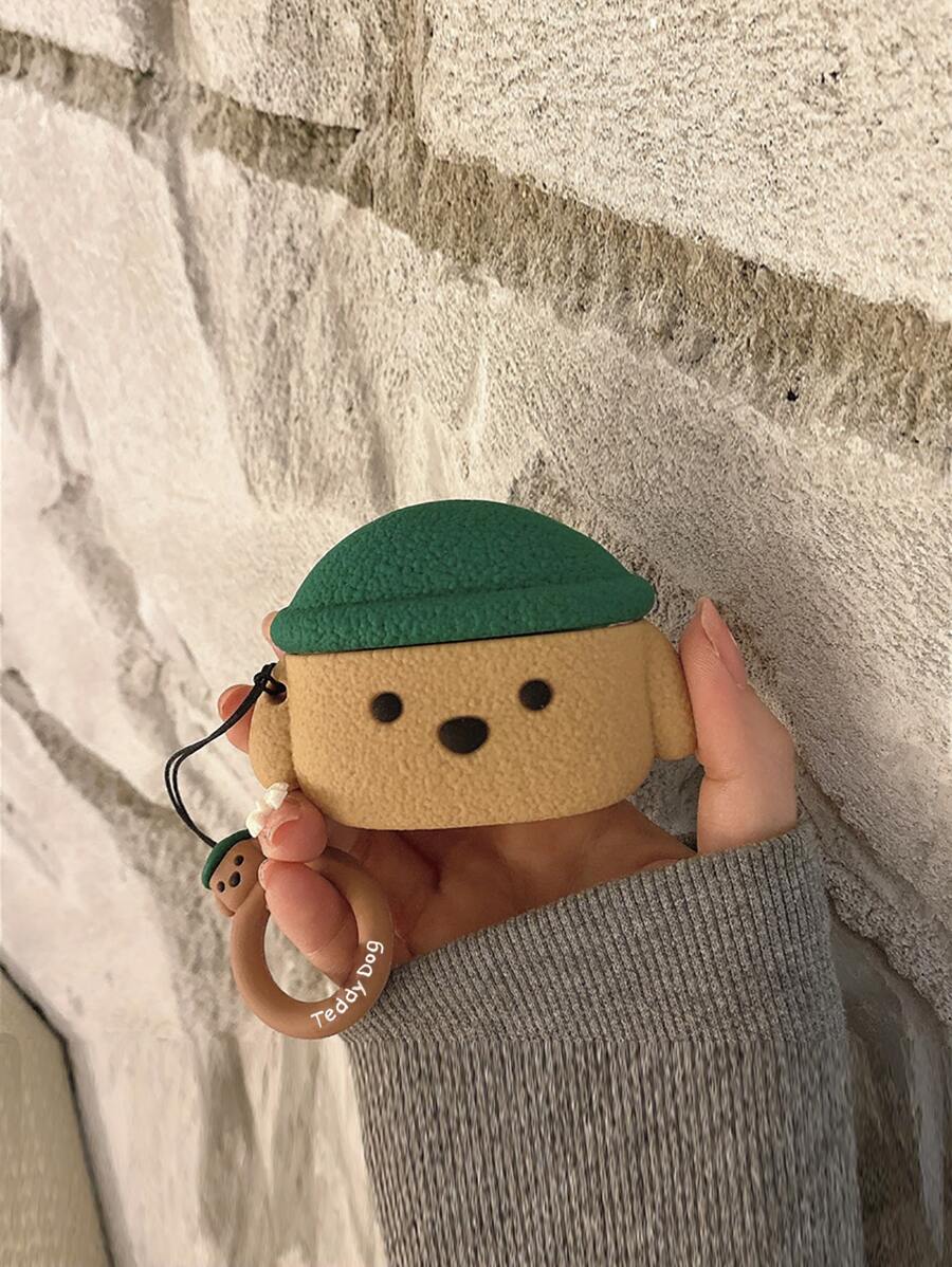 Dog Design Case Compatible With AirPods - Multicolor - View 1