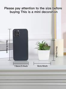 1 pieza artificial planta en maceta - Verde - Ver 3