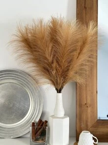 1 pieza/6 piezas/10 piezas/12 piezas Adornos de hogar de tela de seda y plumas falsas de alta calidad para decoración de boda, fiesta, cumpleaños y fotografía - Marrón - Ver 7