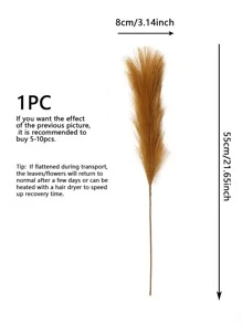 1 pieza/6 piezas/10 piezas/12 piezas Adornos de hogar de tela de seda y plumas falsas de alta calidad para decoración de boda, fiesta, cumpleaños y fotografía - Marrón - Ver 3