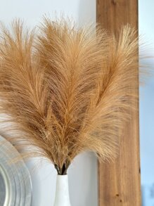 1 pieza/6 piezas/10 piezas/12 piezas Adornos de hogar de tela de seda y plumas falsas de alta calidad para decoración de boda, fiesta, cumpleaños y fotografía - Marrón - Ver 9