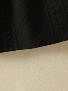 Toddler Girls Colourblock Mock Neck Belted Dress - Multicolor - View 4