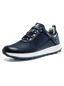 Men Letter Patch Decor Lace-up Front Running Shoes - Blue - View 1