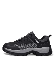 DJSUNNYMIX Giày thể thao thường ngày mới dành cho nam - màu đen - Xem 4