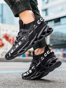 Giày thể thao nam thoáng khí mới 2025, giày lười nhẹ thời trang phiên bản Hàn Quốc - màu đen - Xem 1