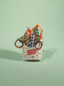 Màu Ngẫu Nhiên Vẹt Khoai Tây Chiên Thư Đồ Chơi Co Giãn - Nhiều màu - Xem 3