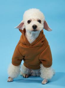 PETSIN 1入組卡通熊圖案寵物連帽衫 - 彩色 - 查看 4