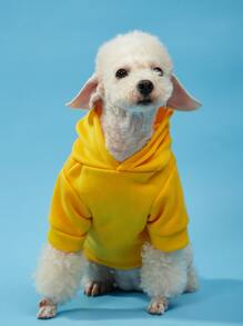 PETSIN 1入組卡通熊圖案寵物連帽衫 - 彩色 - 查看 4
