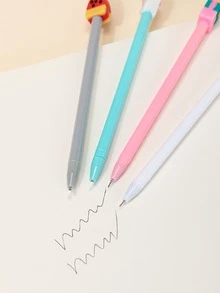 4pcs Ice Cream Design Gel Pen - Multicolor - View 4