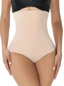 Solid Shapewear Panty - Apricot - View 1