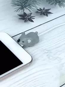 1 件卡通考拉设计数据线保护器充电器保护器 - 查看 2