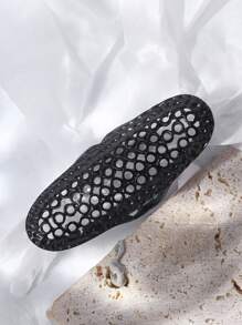 Hollow Out Ring Goth Punk Jewelry - Black - View 4