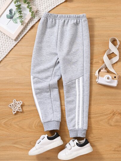 SHEIN Young Boy Casual Drawstring Sweatpants, Autumn/Winter