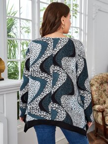 EMERY ROSE Áo sơ mi Plus Size In hoa Báo Giải trí - Nhiều màu - Xem 2